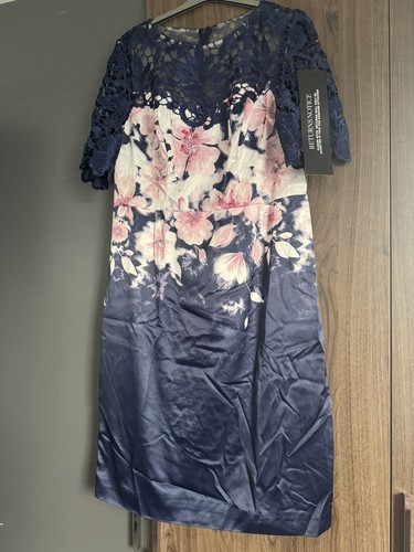 Kaleidoscope navy pink satin - kaleidoscope,